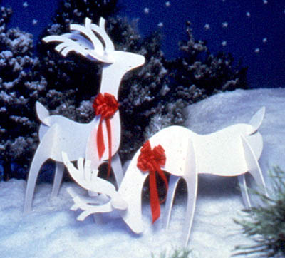 large reindeer cutout
